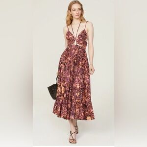 Floral Purple Maxi Dress